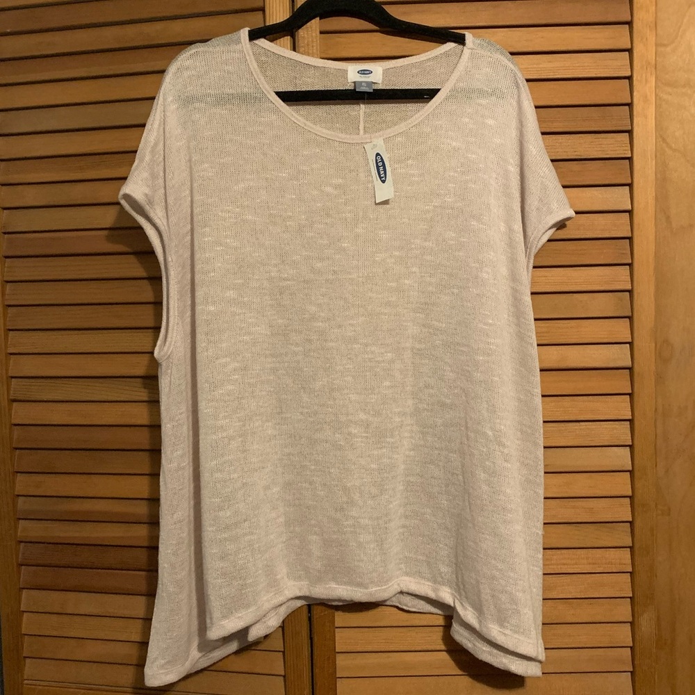 Old Navy Beige Knit Top/Blouse (NEW WITH TAGS!)